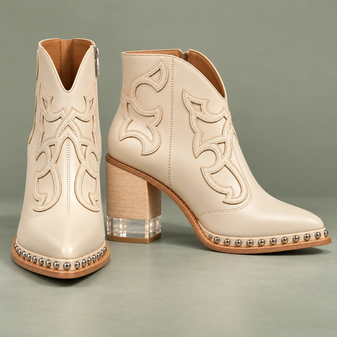 Sonia Leather Western Boots