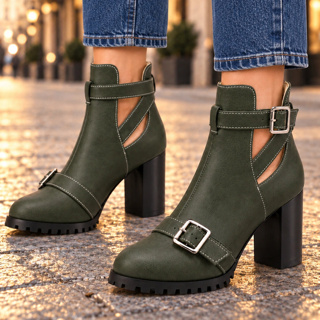 Maelle Cut-Out Heel Boots