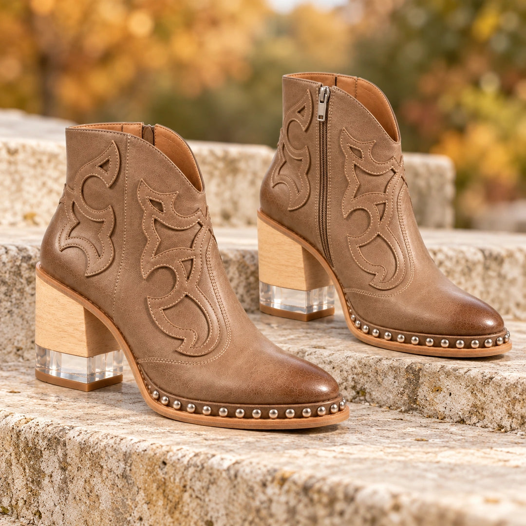 Sonia Leather Western Boots