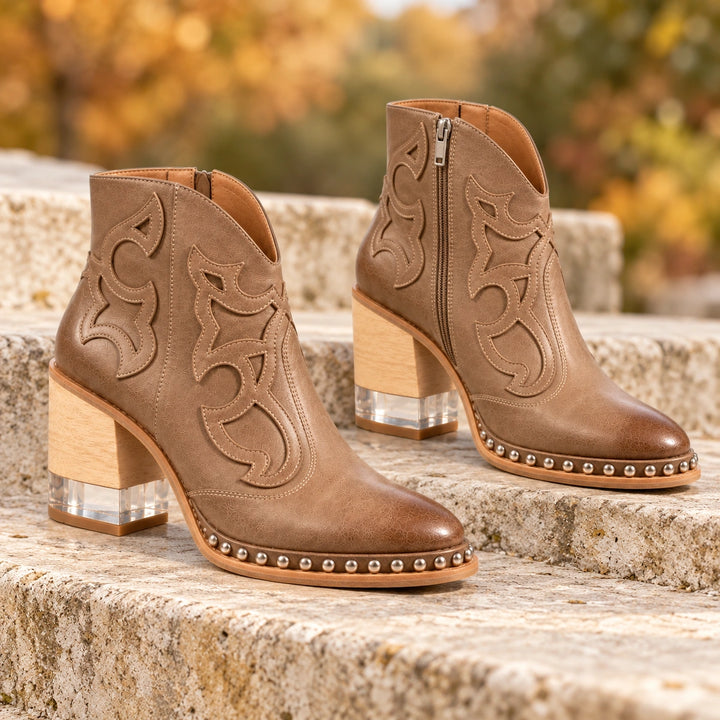 Sonia Leather Western Boots