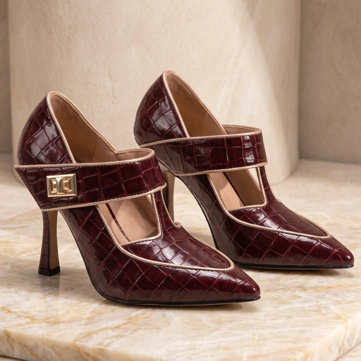 Romy Croc Heels