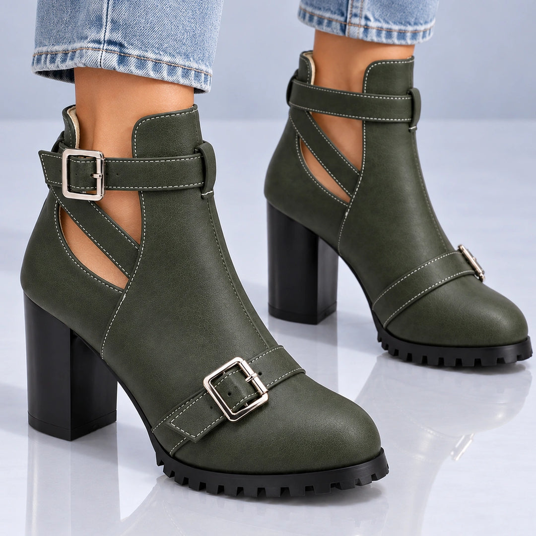 Maelle Cut-Out Heel Boots
