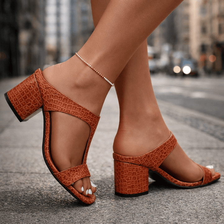Alira Leather Heels