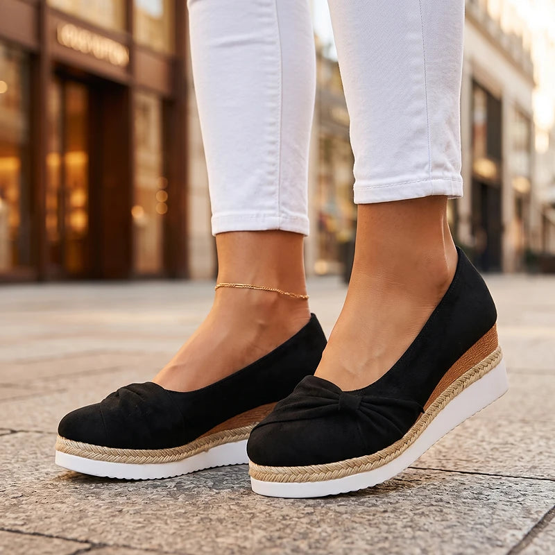Elise Suede Wedges