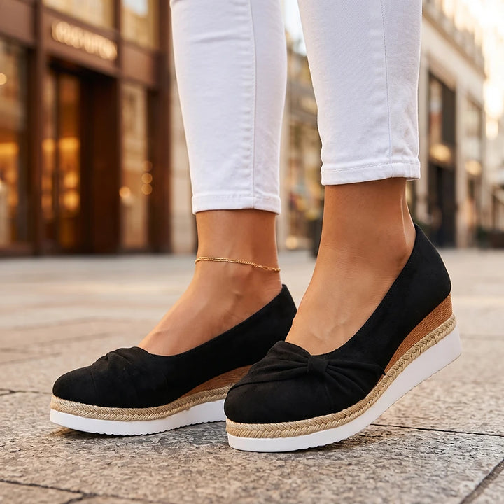 Elise Suede Wedges