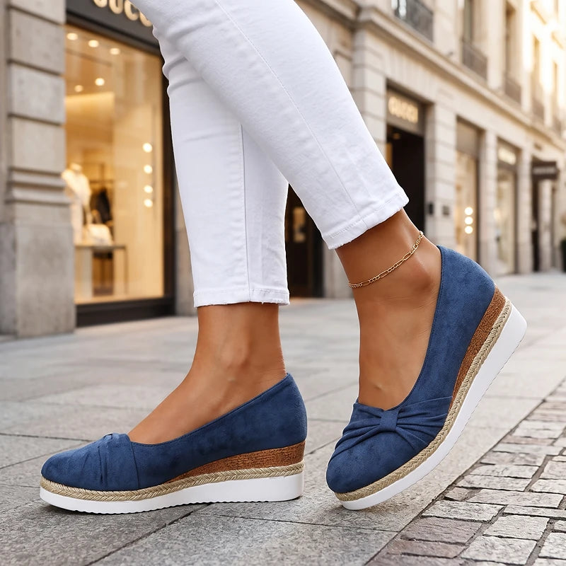 Elise Suede Wedges