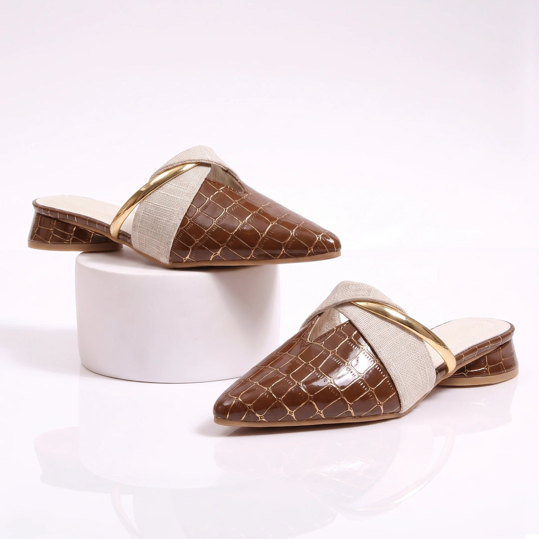 Blanche Leather Mule
