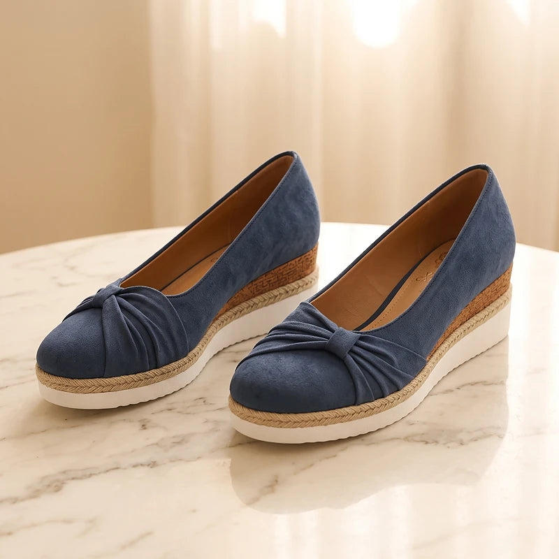 Elise Suede Wedges