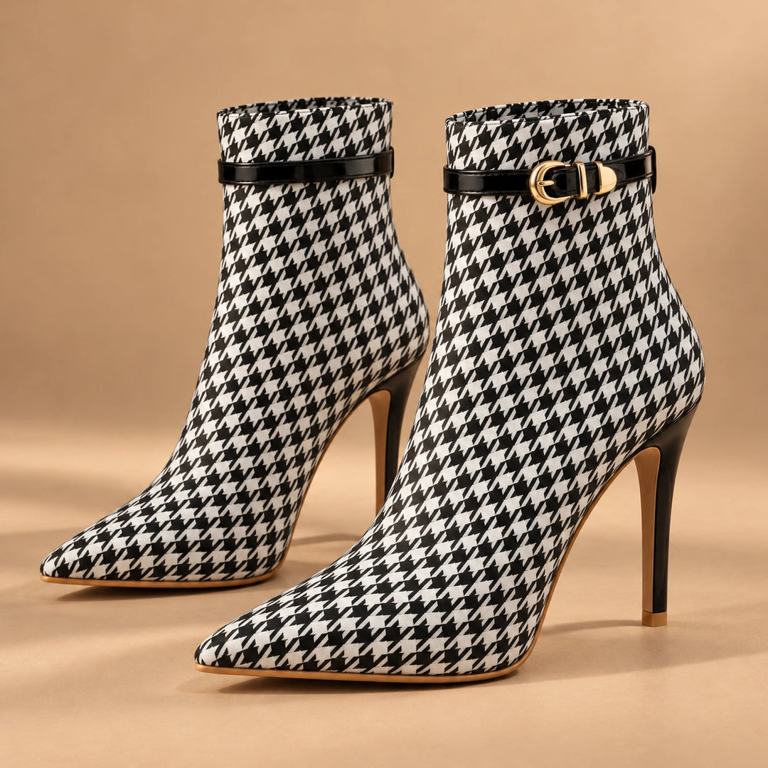 Cora Houndstooth Boots