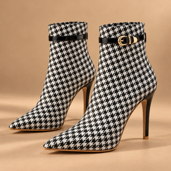 Cora Houndstooth Boots