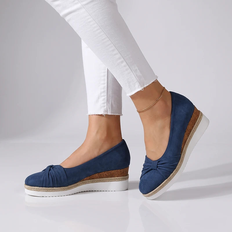 Elise Suede Wedges