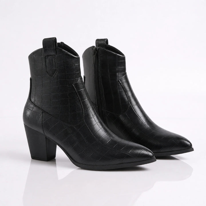 Renee Croc Ankle Boots