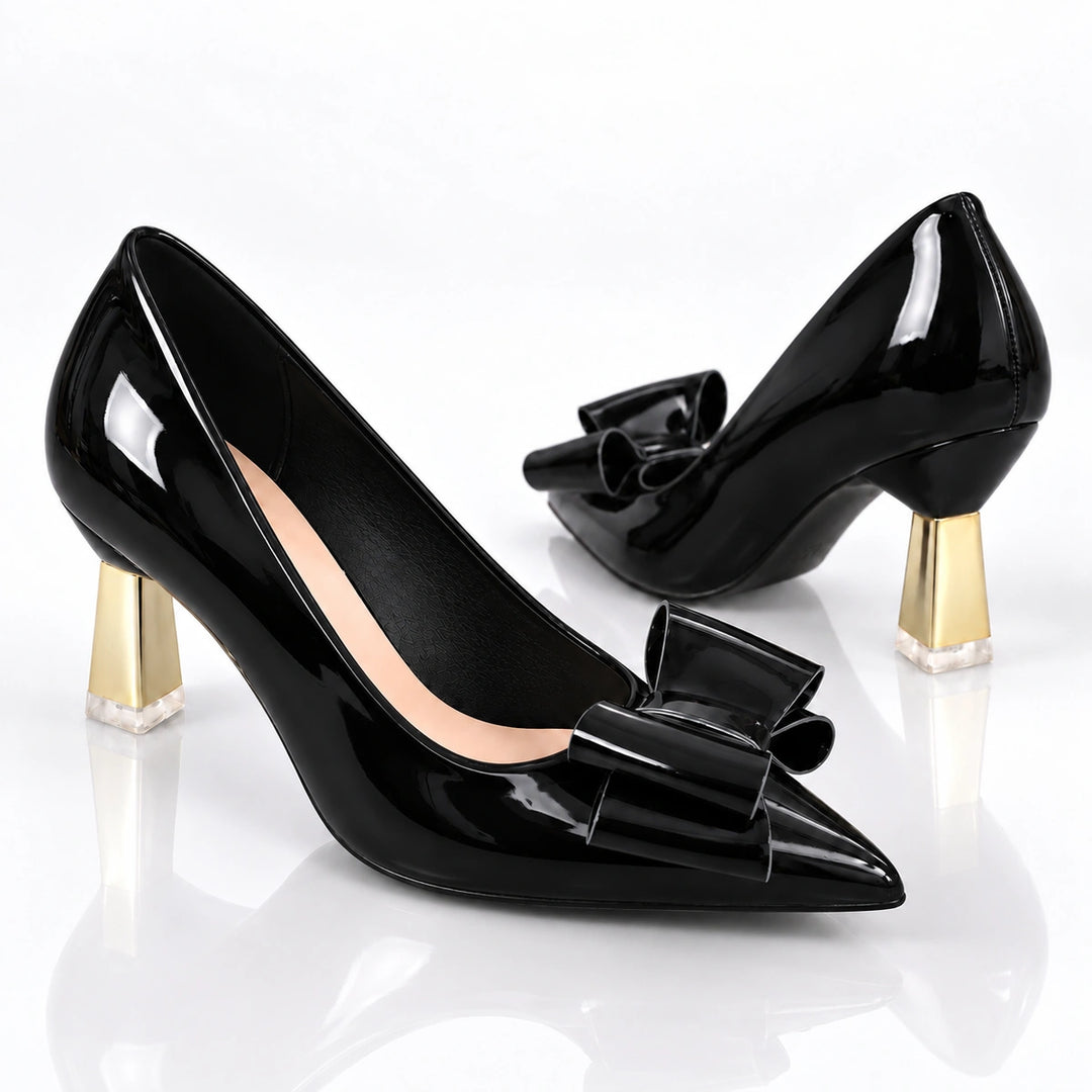 Corinne Gold Heels