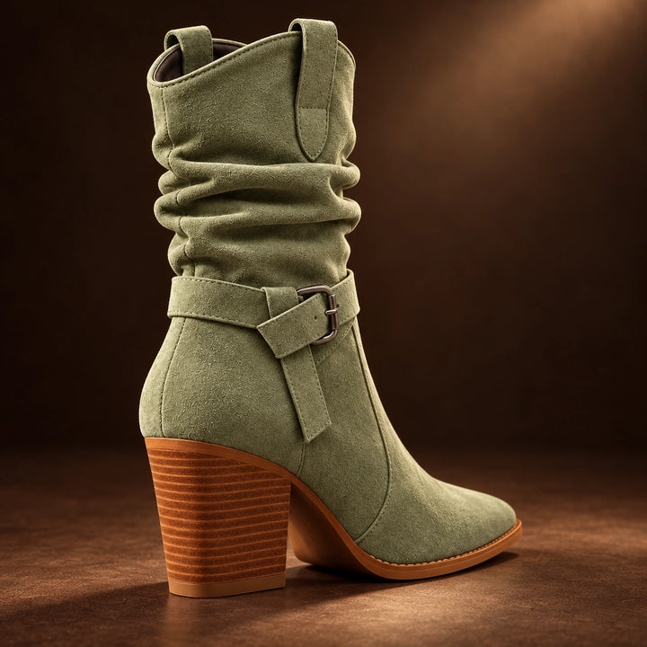 Mallory Suede Mid-Calf Boots
