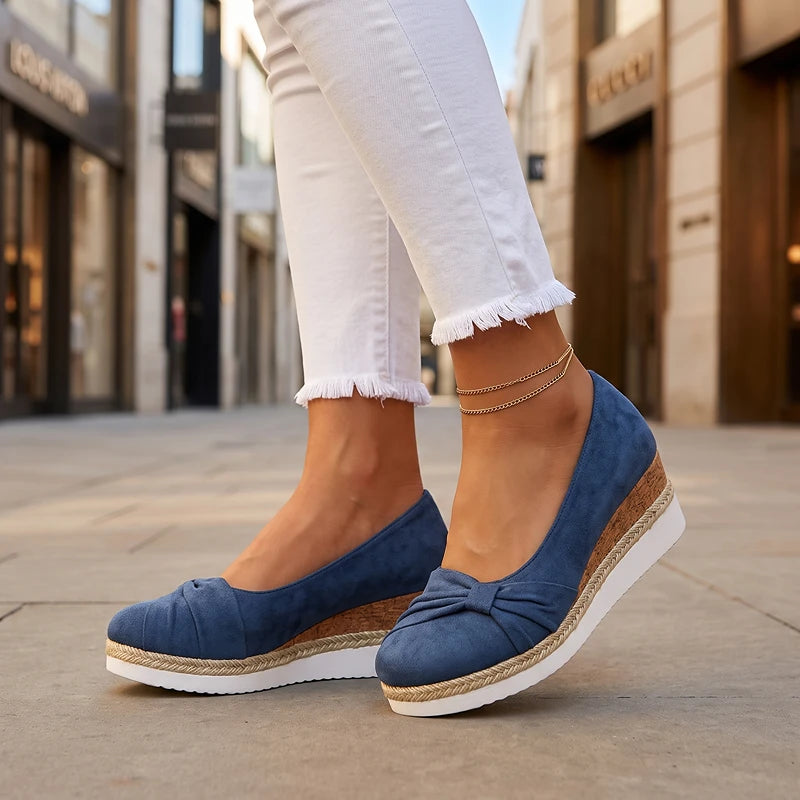 Elise Suede Wedges