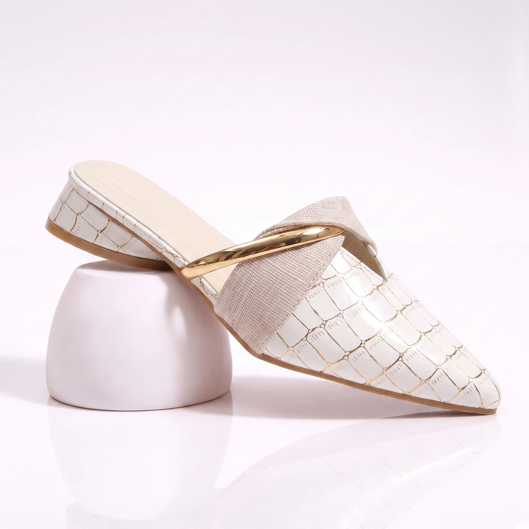 Blanche Leather Mule