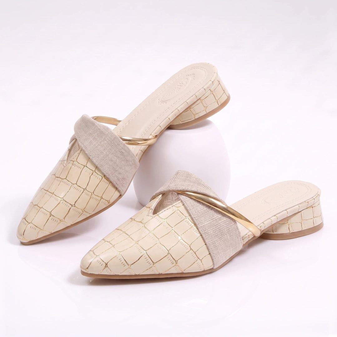Blanche Leather Mule