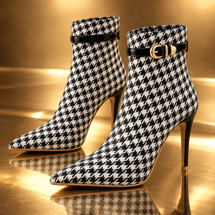 Cora Houndstooth Boots