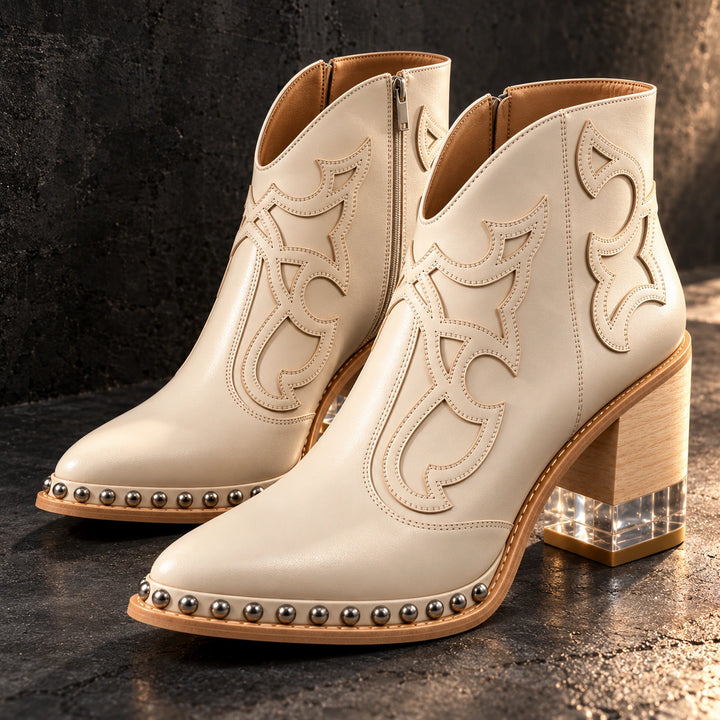 Sonia Leather Western Boots