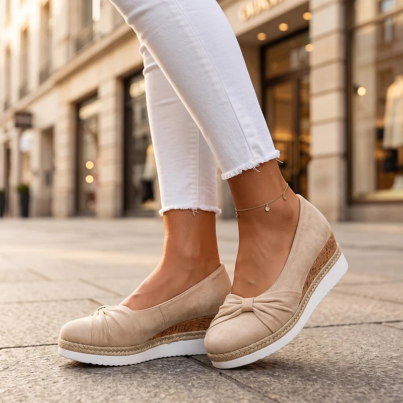 Elise Suede Wedges