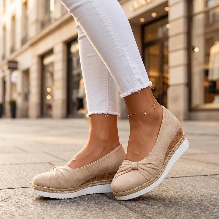 Elise Suede Wedges