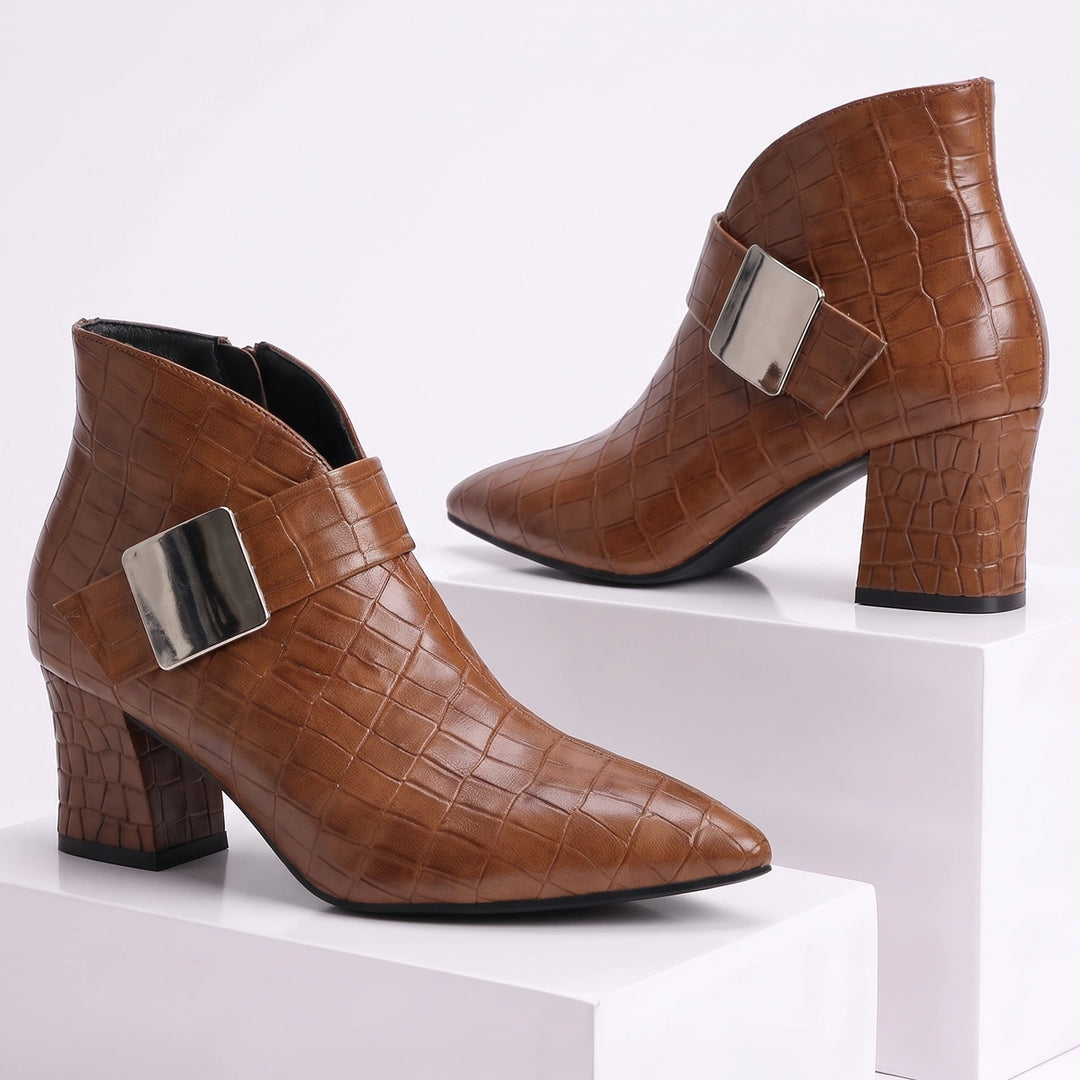 Anais Croc Block Boots