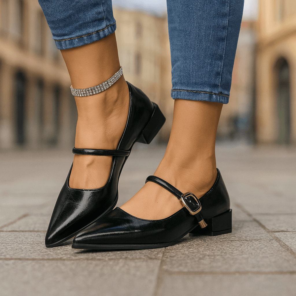 Sofia Leather Heels