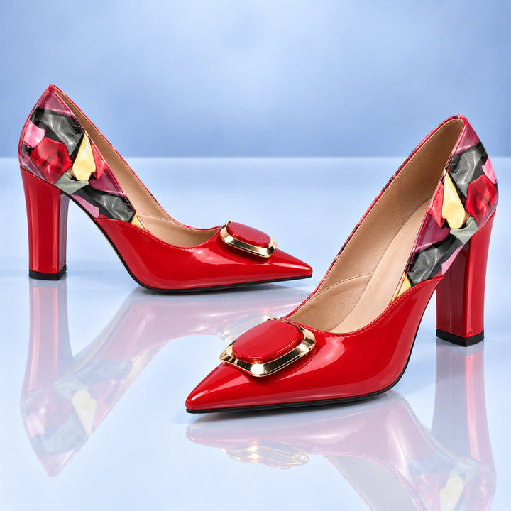 Paloma Patent Block Heels