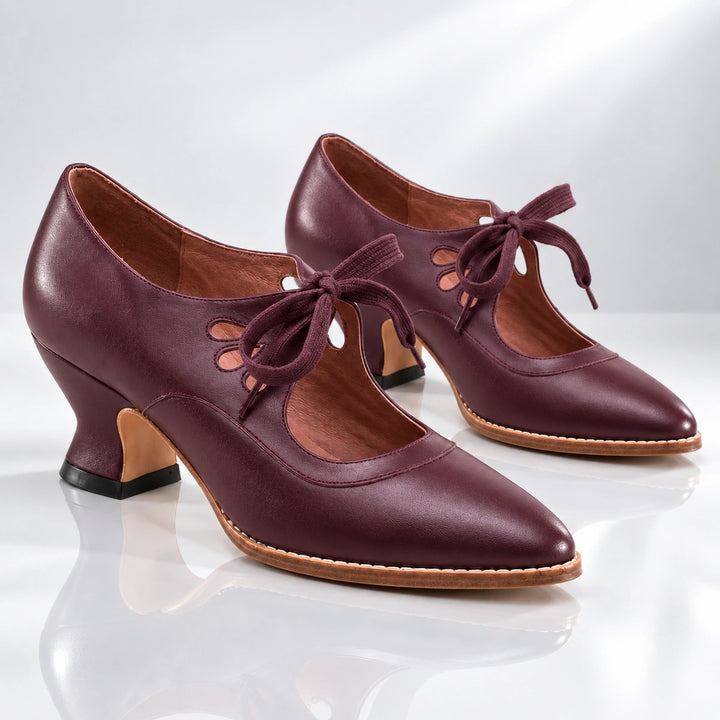 Leontine Leather Heels