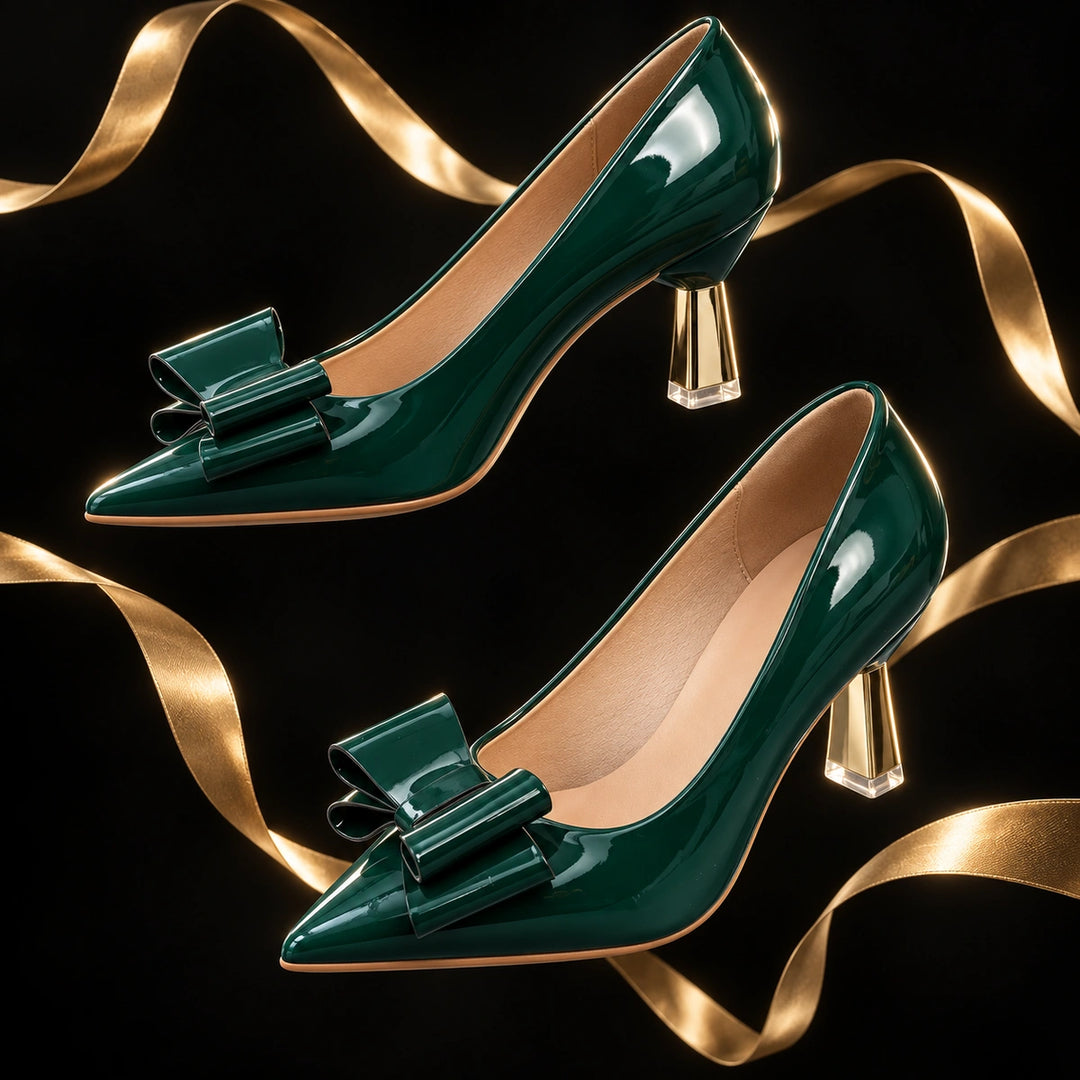 Corinne Gold Heels