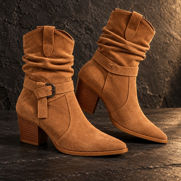 Mallory Suede Mid-Calf Boots