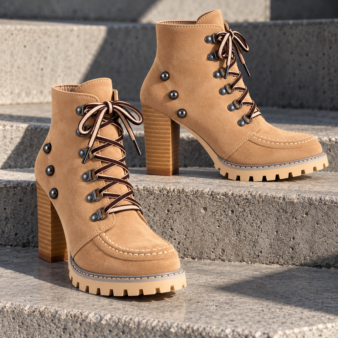 Donna Lace-Up Boots
