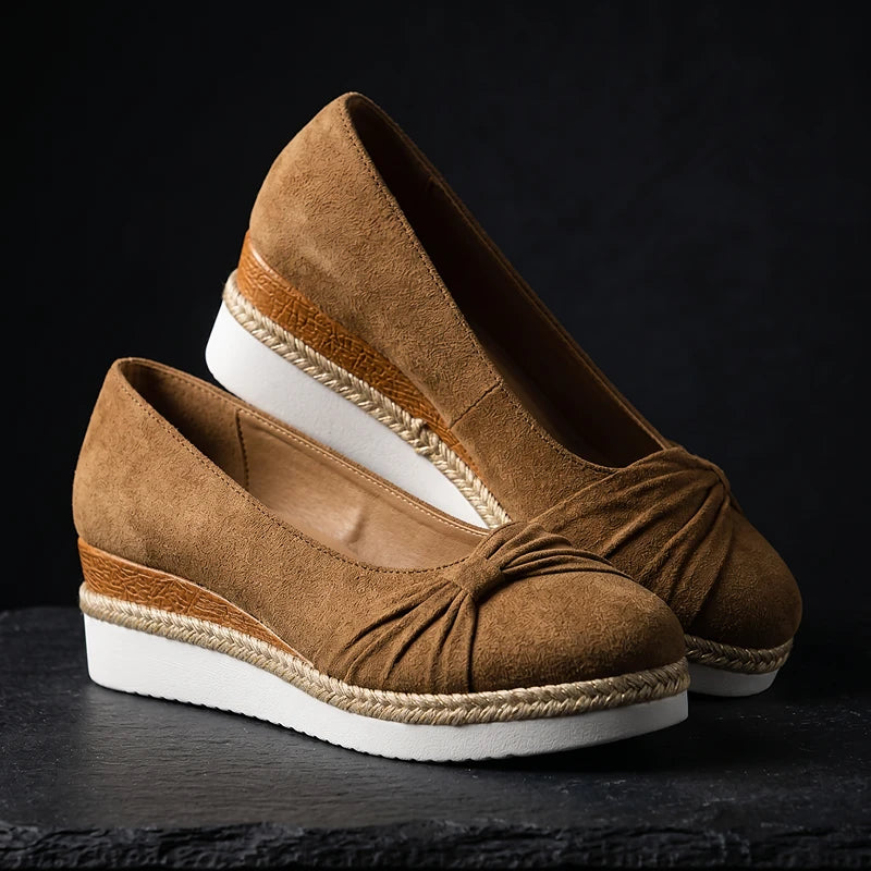 Elise Suede Wedges