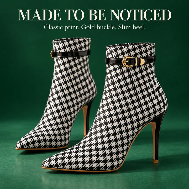 Cora Houndstooth Boots