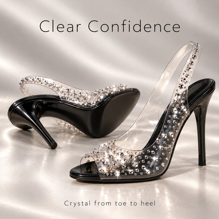 Gwen Rhinestone Heels
