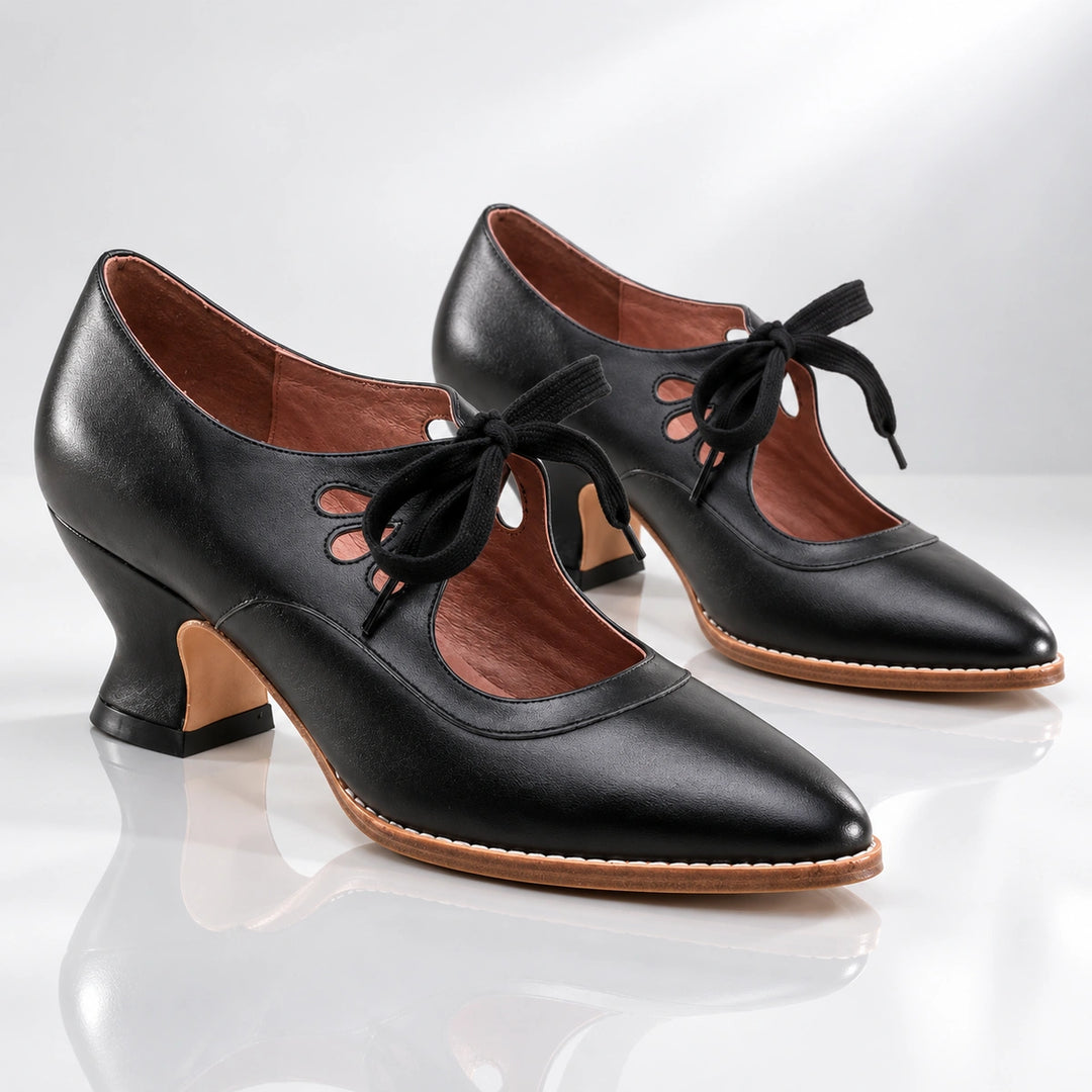Leontine Leather Heels