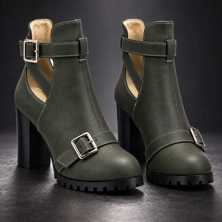 Maelle Cut-Out Heel Boots