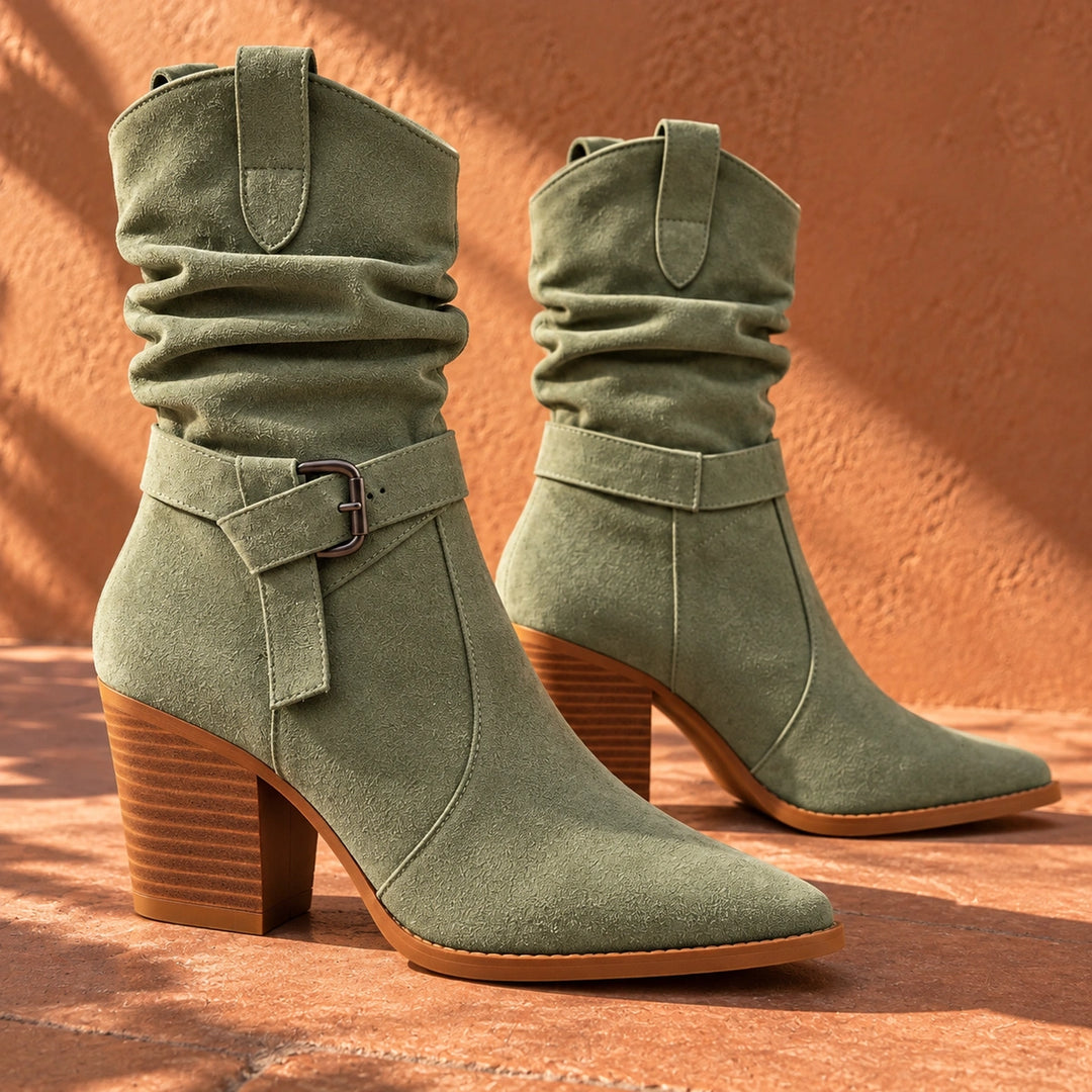 Mallory Suede Mid-Calf Boots