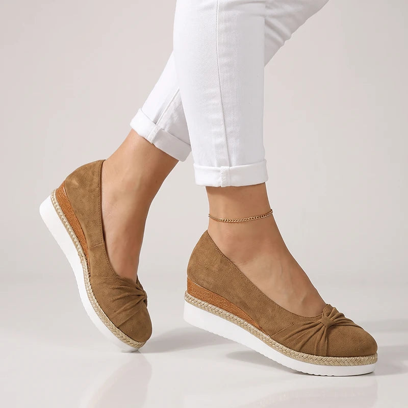 Elise Suede Wedges