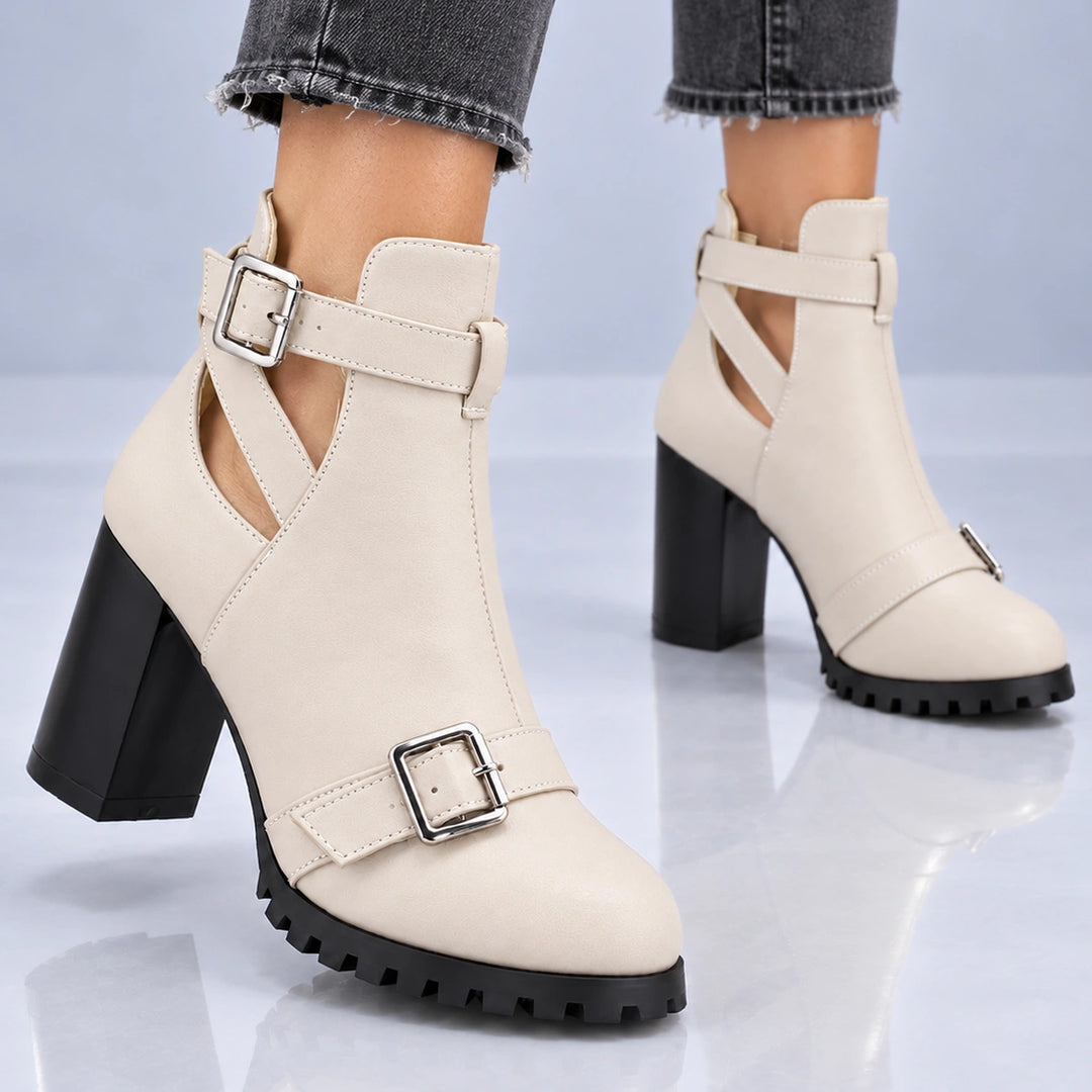 Maelle Cut-Out Heel Boots