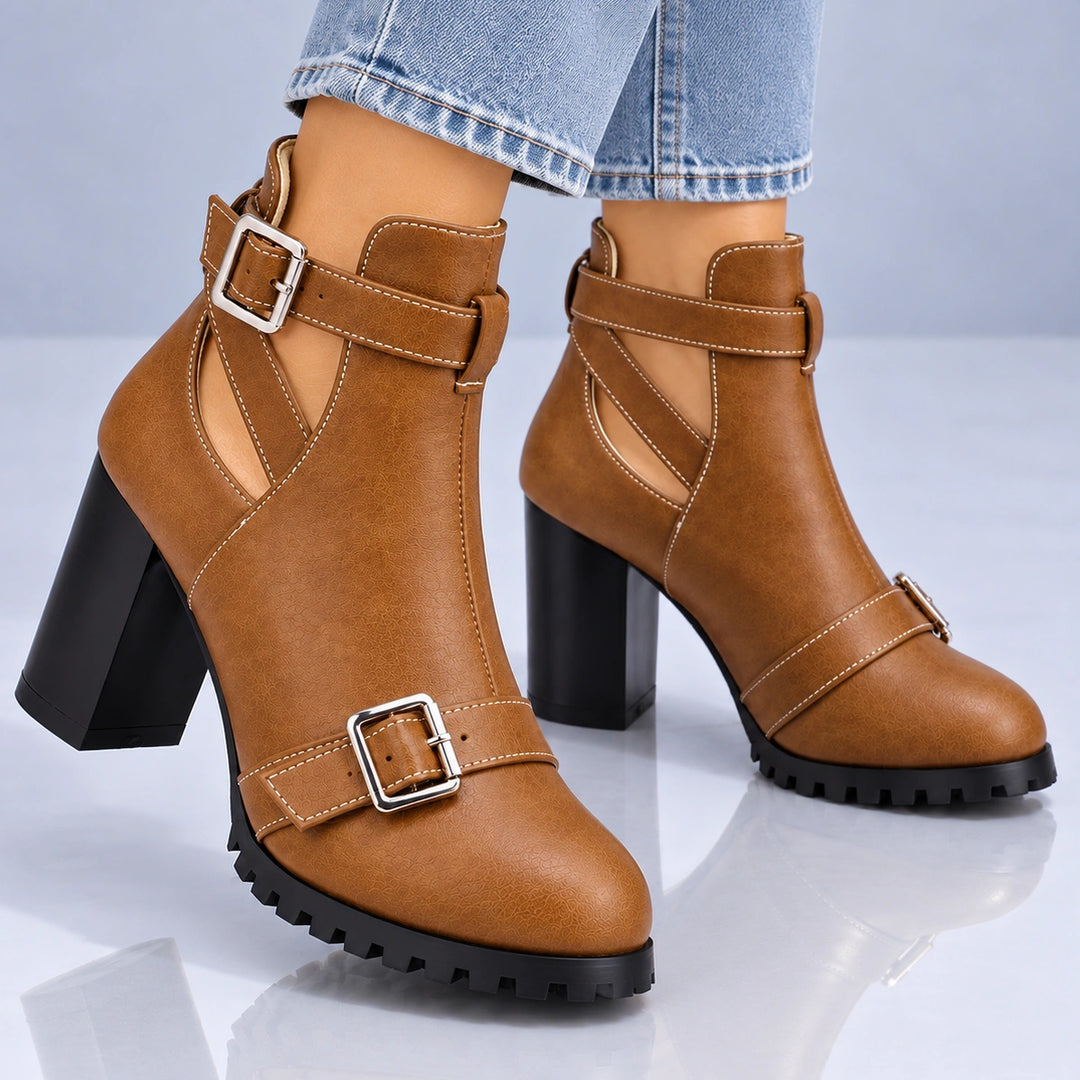 Maelle Cut-Out Heel Boots