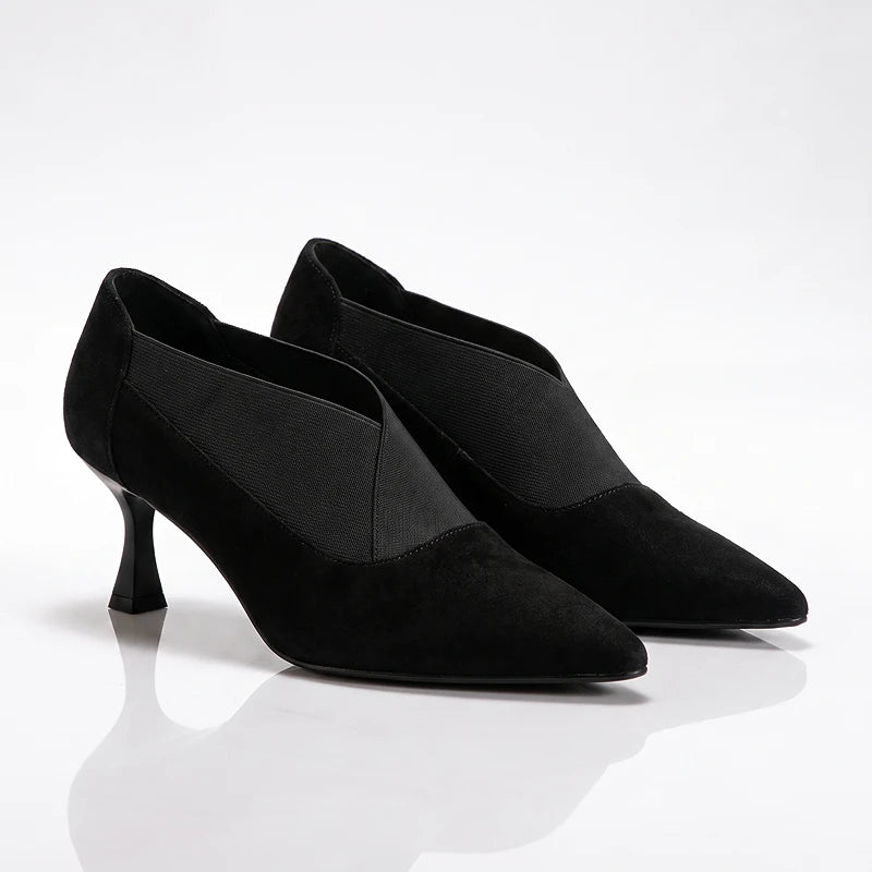 Elara Suede Heels