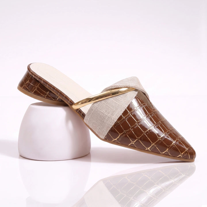 Blanche Leather Mule