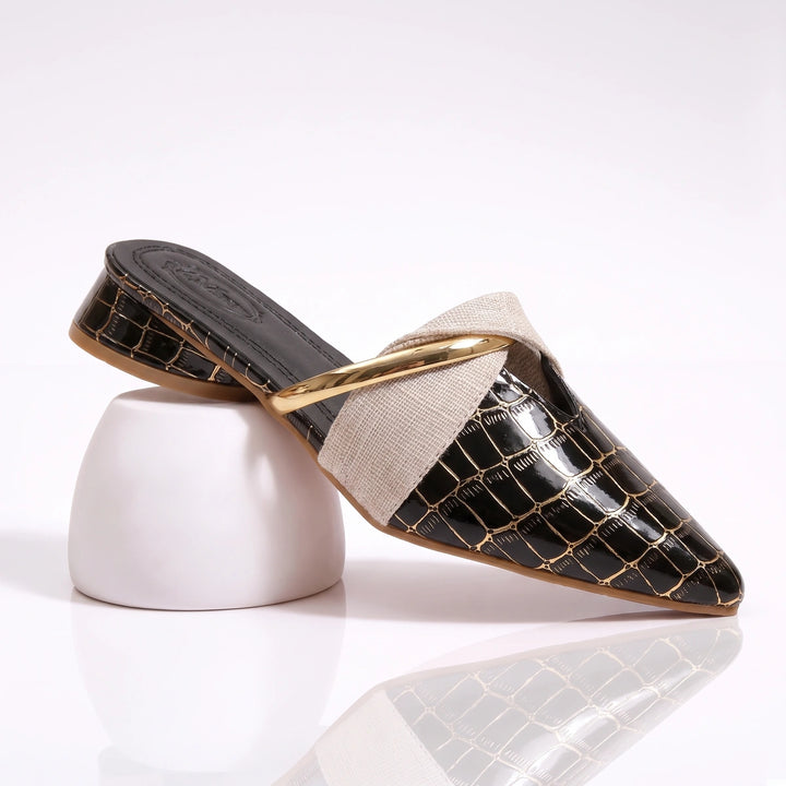 Blanche Leather Mule