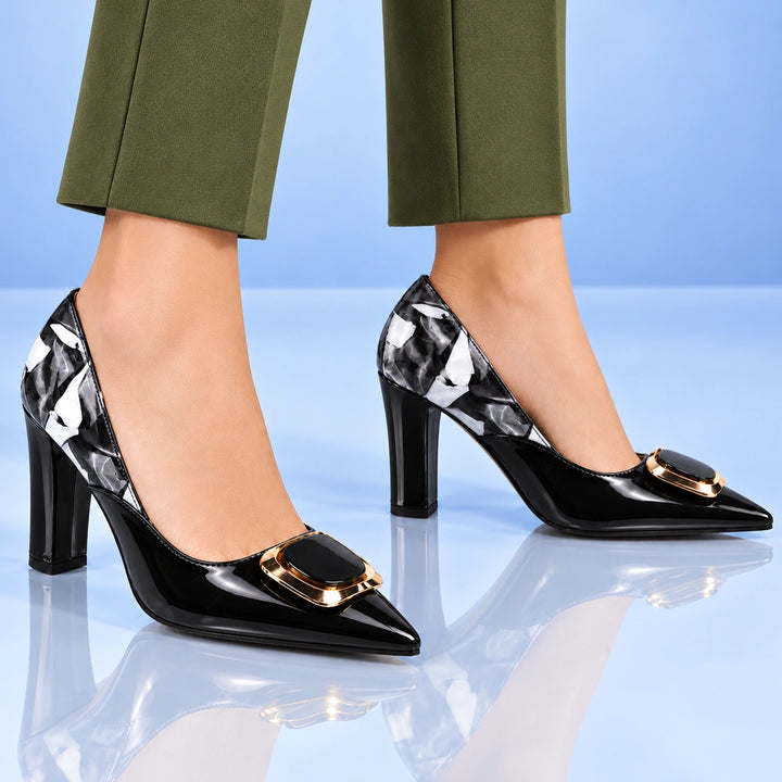 Paloma Patent Block Heels