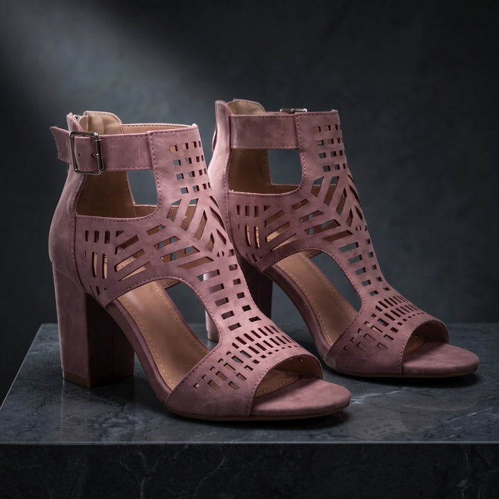 Lucie Leather Heels