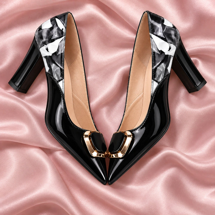 Paloma Patent Block Heels