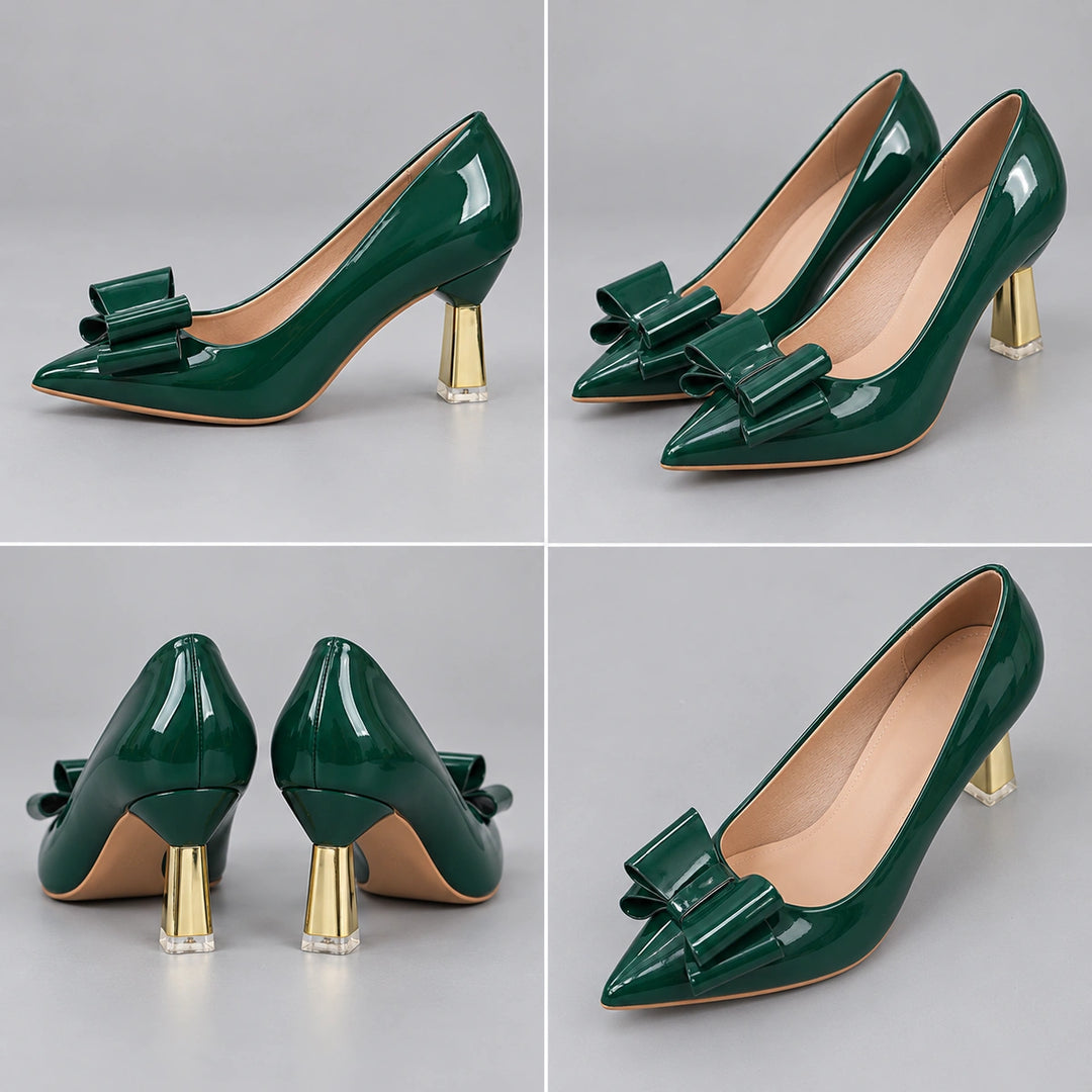 Corinne Gold Heels
