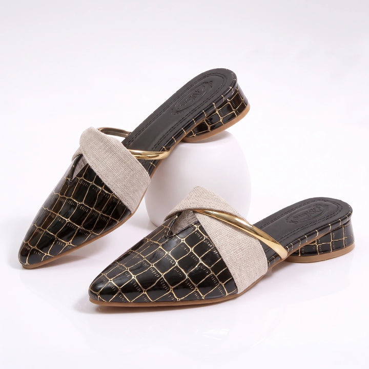 Blanche Leather Mule