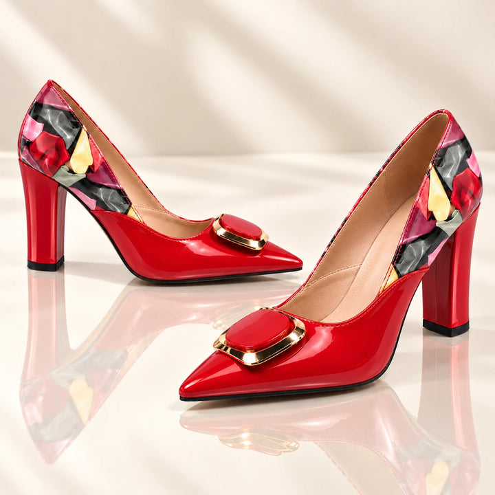 Paloma Patent Block Heels